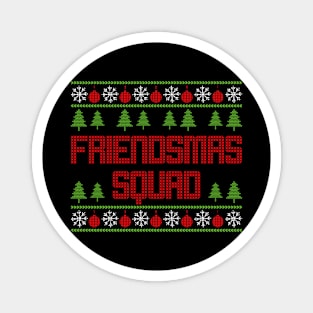 Ugly Christmas Sweater Friendsmas Xmas Squad Magnet